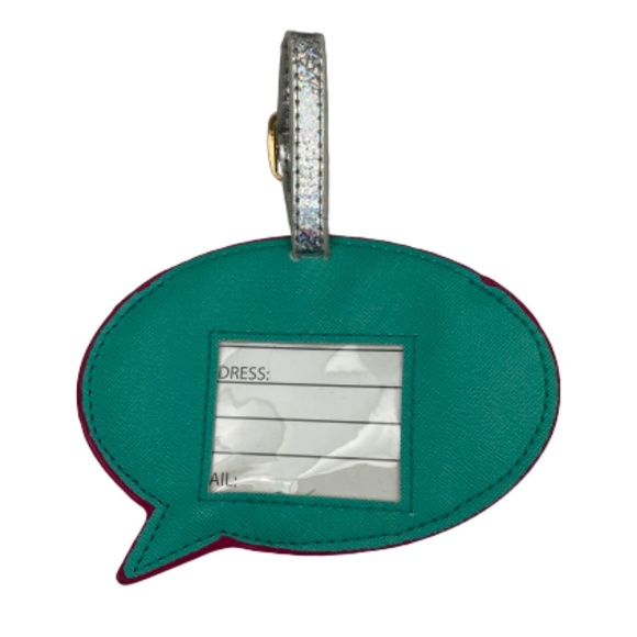 JUICY COUTURE Luggage Tag Pink “Juicy!" Travel Vacation - Picture 2 of 3